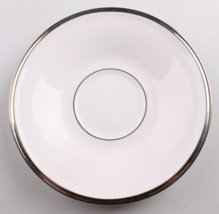 Lenox Solitaire Ivory China Platinum Rimmed Saucer 6 Inch NWT - $260.40 MXN