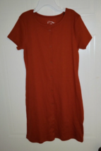 Art Class Girl&#39;s Cinnamon Cake Rib Knit Faux Button Front Dress - Size: ... - £7.60 GBP