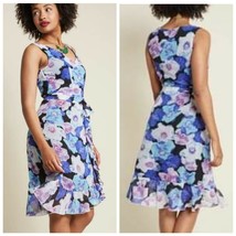 ModCloth Liza Luxe Elegantly Enlightened Floral Dress Size Medium - £22.53 GBP