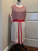 NWOT VILAGALLO Cream Red Fit and Flare Dress SZ EUR 50/US 14 - £78.16 GBP