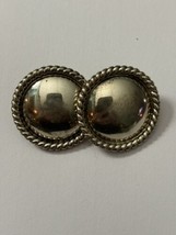 Vintage Eddie Chee Navajo Native American Earrings Sterling Silver Pierced - £18.26 GBP