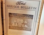 1933 Ford Service Bulletin Engine &amp; Parts exchange display August ORIGINAL  - $14.80