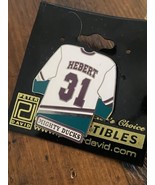 Anaheim Mighty Ducks Peter David Pin #31 Guy Hebert Jersey - £19.46 GBP