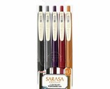 Zebra Gel Ball Pen SARASA JJ15-5C-VI2 0.5mm Vintage 5 Color Set  Japan f... - £7.31 GBP