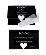 NYX Matte Blotting Paper 50 Sheets 100% Pure Pulp &quot;Lot of 2&quot; - £5.52 GBP