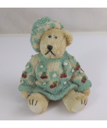 Artisan Flair Miss Heather&#39;s Cherry Blossom Boy Teddy Bear 4.25&quot; Figurine - $9.89