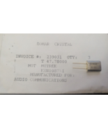 NOS BOMAR Scanner Radio Crystal Transmit T47.780 MHz Motorola Mitrek KXN... - $199.58 MXN