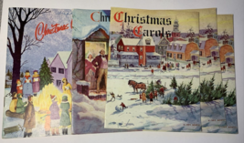 Vintage 1950&#39;s Christmas Carol Booklet Lot of 6 Osborne Publishing Quake... - $9.99