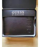 GUESS BY MARCIANO Brown Leather Bifold Wallet New w/Tags in Metal Box - £22.37 GBP