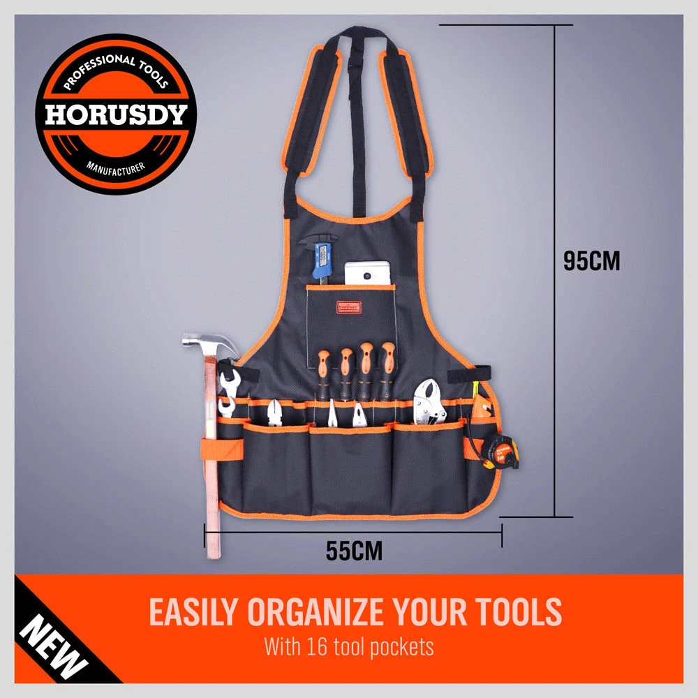 2025-SEDY Bib Apron 16 Pocket Tool Bag wor Gardening Craft Mechanic Ox C... - $4,031.51 MXN