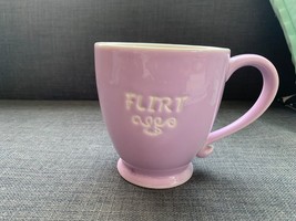 Starbucks Valentine Flirt Coffee Mug Tea Cup Purple Lavender 2006 Embossed - £9.92 GBP