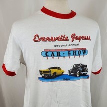 Vintage Jaycees Car Show 1986 Ringer T-Shirt XL Single Stitch Deadstock 80s USA - $34.99