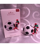 Hallmark 2018 Soccer Star Personalization Sock Monkey Christmas Ornament - £14.08 GBP