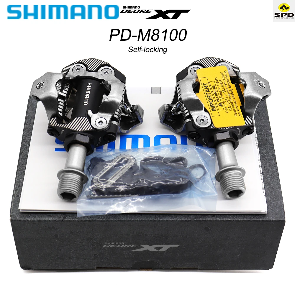 Shimano Mtb Bike Pedal Deore PD-M520 M540 M8020 M8100 Self-Loc Spd Pedals Compon - £122.62 GBP