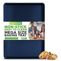 NutriChef Rectangle Carbon Steel Non-Stick Mega Bake Pan, 446°F Dishwash... - €15,31 EUR