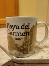 2016 Starbucks Coffee 16 fl oz Playa del Carmen Mug Cup Wraparound Graphic - £22.41 GBP