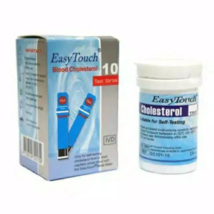 Original New 10 Test Strips Easy Touch For Cholesterol Level Check - £19.77 GBP