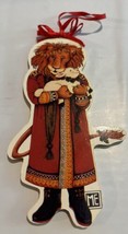 Mary Engelbreit Christmas Ornament Wood Die Cut Lion and Lamb 5-1/2” - $8.87