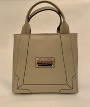 Valentino by Mario Valentino Audrey Grey Leather Satchel Shoulder Handbag - £146.23 GBP