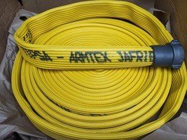 New Jafrib Yellow 1 1/2&quot; x 50&#39; Rubber Hose (Alum NH Couplings) - £62.57 GBP