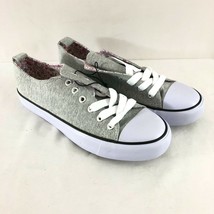 Twisted Womens Low Top Fabric Sneakers Lace Up Gray Size 7 - £15.41 GBP