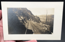 Antique Kruxo 1908-1910 RPPC Railroad Tracks in Mountain Valley Tunnel Postcard - £13.83 GBP