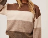 Bluivy Color Block Knit Sweater Pullover Size M/L - $33.66