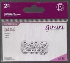 Crafter&#39;s Companion. Gemini. Belated Die Set. Die Cutting Cardmaking Crafts - $2.66