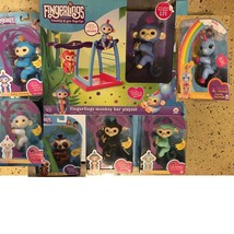 7 Fingerlings : Monkeys + Unicorn + Sloth + Monkey Bar Playset WowWee au... - $303.70