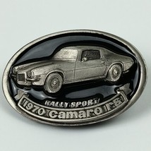 1970 Camaro RS Rally Sport Belt Buckle Vintage Silver Tone Black Enamel ... - £13.68 GBP