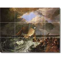 Joseph Turner Landscape Painting Ceramic Tile Mural P08826 - £95.92 GBP+