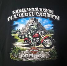 Harley-Davidson H-D T-Shirt Playa Del Carmen Mexico Vintage Raptor Scorp... - $24.72