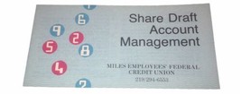 Miles Laboratories Employees Federal Credit Union Miniature Paper Bookle... - $5.42