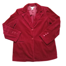 Newport News VTG Corduroy  Blazer Jacket Women’s Size 8 Burgundy Wine - $23.54