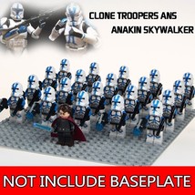 21pcs Clone Trooper Ans Anakin Skywalker Star Wars Mini Figures Blocks - £26.22 GBP
