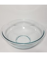 Pyrex #326 4Qt 11.75&quot; Nesting Mixing Bowl Clear with Blue Tint Made in USA  - £15.56 GBP