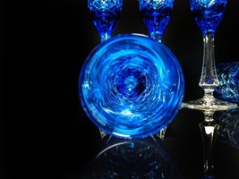 Faberge  Odessa Sky Blue  Colored Crystal Champagne Flutes  NIB image 6
