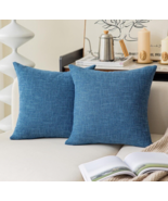 Kevin Textile Throw Pillow Covers 20x20 Federal Blue Textured Woven Set ... - €12,25 EUR