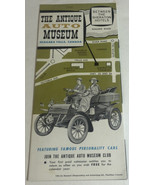 Vintage Antique Auto Museum Brochure Niagara Falls Canada BRO12 - £9.64 GBP