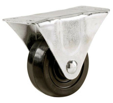 2 Inch General Use Rubber Wheel Rigid Caster with 90 Lb. Load Rating - £7.13 GBP
