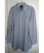STAFFORD MEN&#39;S FITTED TRAVEL PERFORMANCE SUPER SHIRT-LS-18x34/35-NWOT-CH... - €14,58 EUR