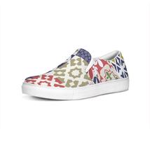 Womens Sneakers, Quilt Print Style Slip-On Canvas Shoes - £63.24 GBP