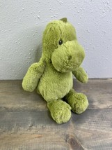 Carters Green Dinosaur Plush Baby Lovey Toy Stuffed Animal 9&quot; Nursery Cute - £25.80 GBP