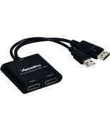 XtremPro 2 Port DisplayPort MST Hub Splitter Adapter HDCP SST and Extend... - $494.55 MXN