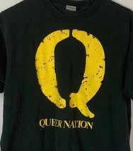 Vintage Queer Nation T Shirt Single Stitch Tee Large LGBTQ Gay Pride USA 90s - £78.65 GBP