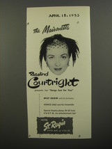 1953 Hotel St. Regis Ad - The Maisonette Rosalind Courtright - £14.76 GBP