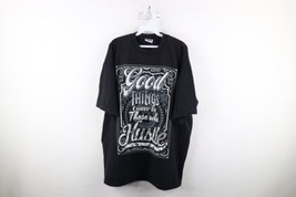 Vtg Y2K Streetwear Mens 2XL Faded Good Things Come To Those Who Hustle T-Shirt - £27.57 GBP