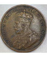 1916 Canada 1 cent bronze coin George V 25.4MM - $66.50