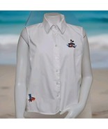 Disney Jungle Jubilee Shirt Womens Sz L White Embroidered Mickey Mouse C... - $352.71 MXN