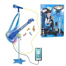 Guitar And Microphone Set For Kids,Musical Instrument Guitar Toys Wit... - £55.94 GBP